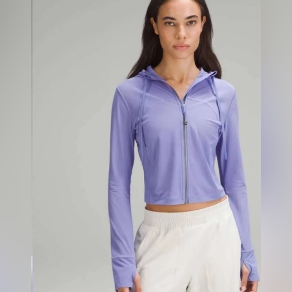 Lululemon Mesh Hooded Define Cropped Jacket, Like New Condition,  size 8